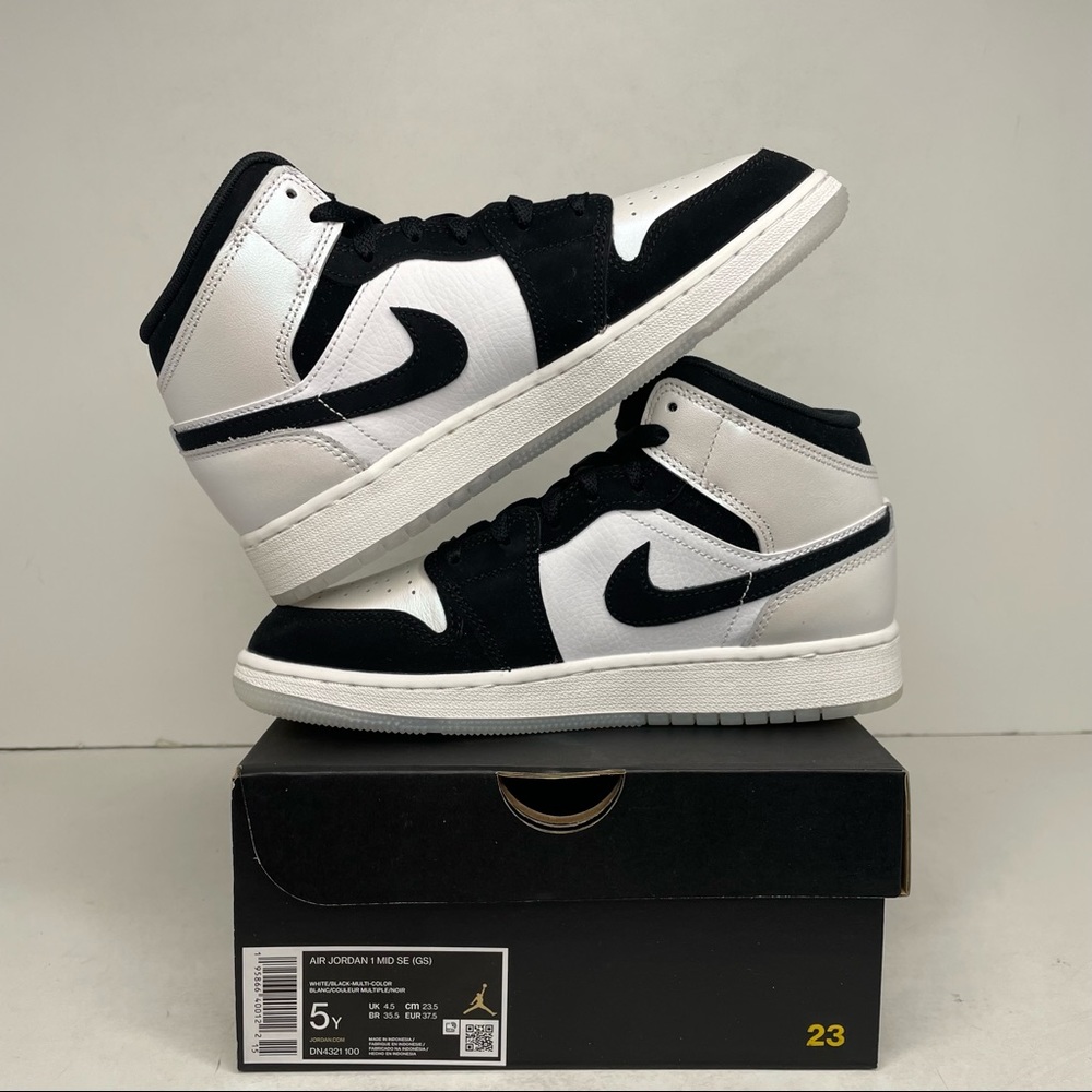 Nike Air Jordan 1 Retro Mid GS “Diamond Shorts” NEW 2022 - Picture 3 of 4